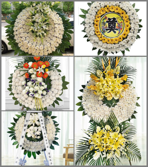 山东菏泽牡丹区黄堽镇连庄村花圈速递